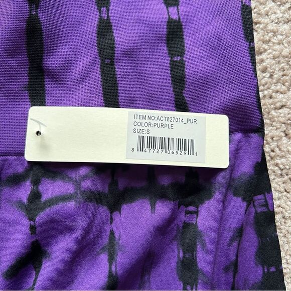 Yelete Tie-Dye Drip Seamless High Rise Waist Leggings NWT Size Small - Picture 5 of 9